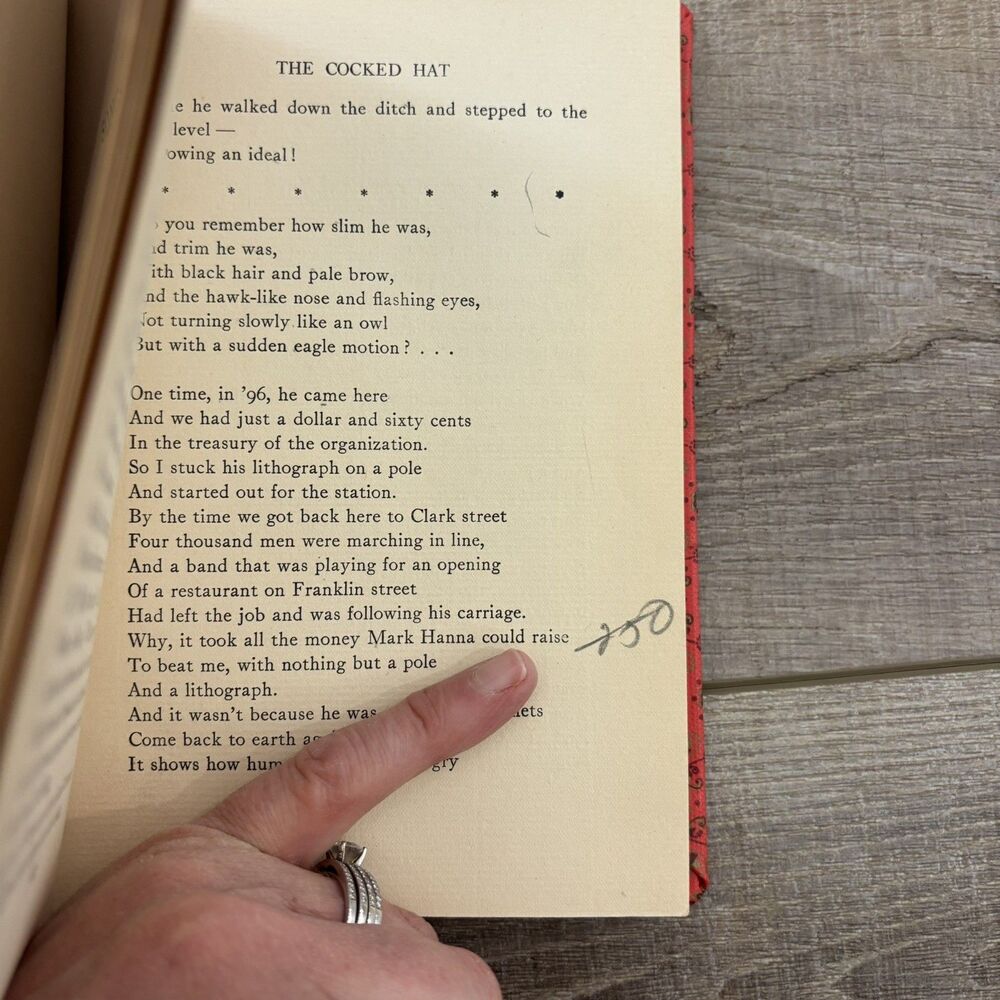 Vtg Songs and Satires Book 1916 1st Ed Antique Red Shelf Decor Boho Eclectic HC - Picture 13 of 15